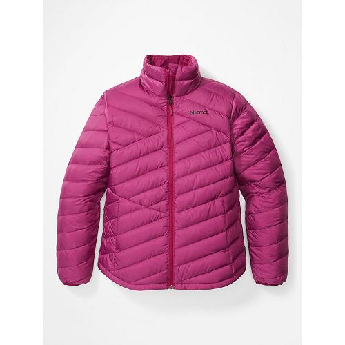 Marmot Highlander Jackets - Womens Down Jacket Red CA4321806 Canada